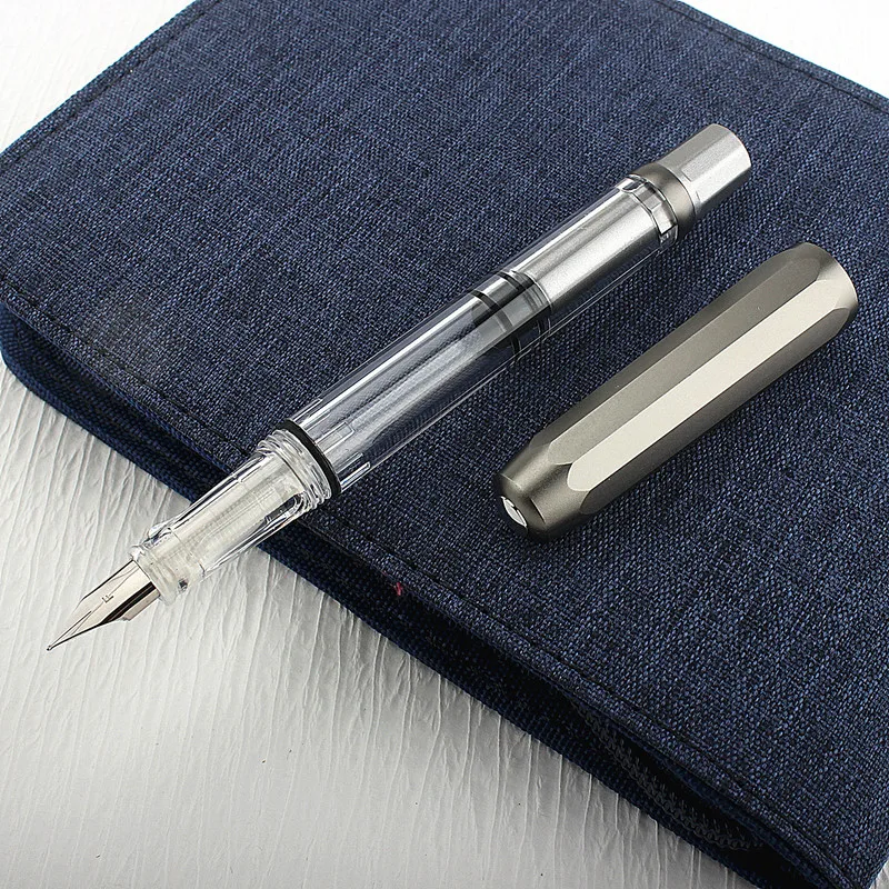 

New Luxury Quality Piston Fashion Various Colors Student Office Fountain Pen School Stationery Supplies Ink Pens