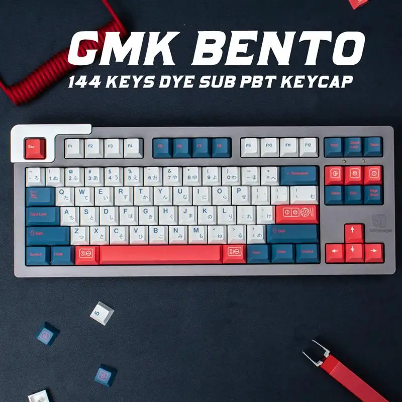 Колпачки клавиш GMK Bento 144 для механической клавиатуры 104/87/61/68
