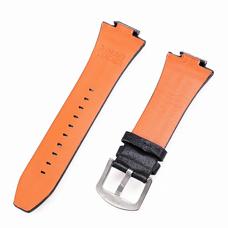 27mm-15mm leather watch strap compatible con for Seiko sportura SNL029P2 SNL021P1 SNA595P2 SNL017P1 Watch band Bracelet belt