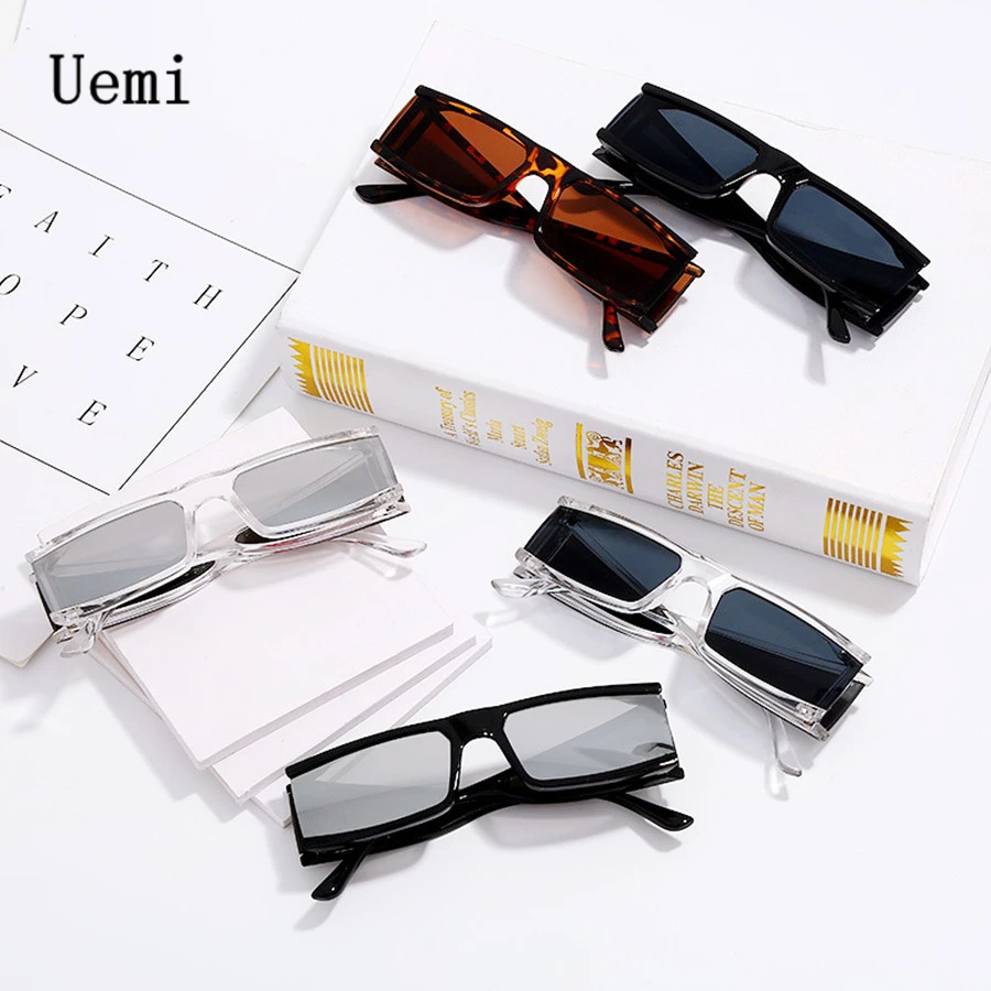 Retro Fashion Punk Square Sunglasses For Women Men Ins Popular Small Frame Silver Sun Glasses Trending Shades UV400 Ladies Eye |