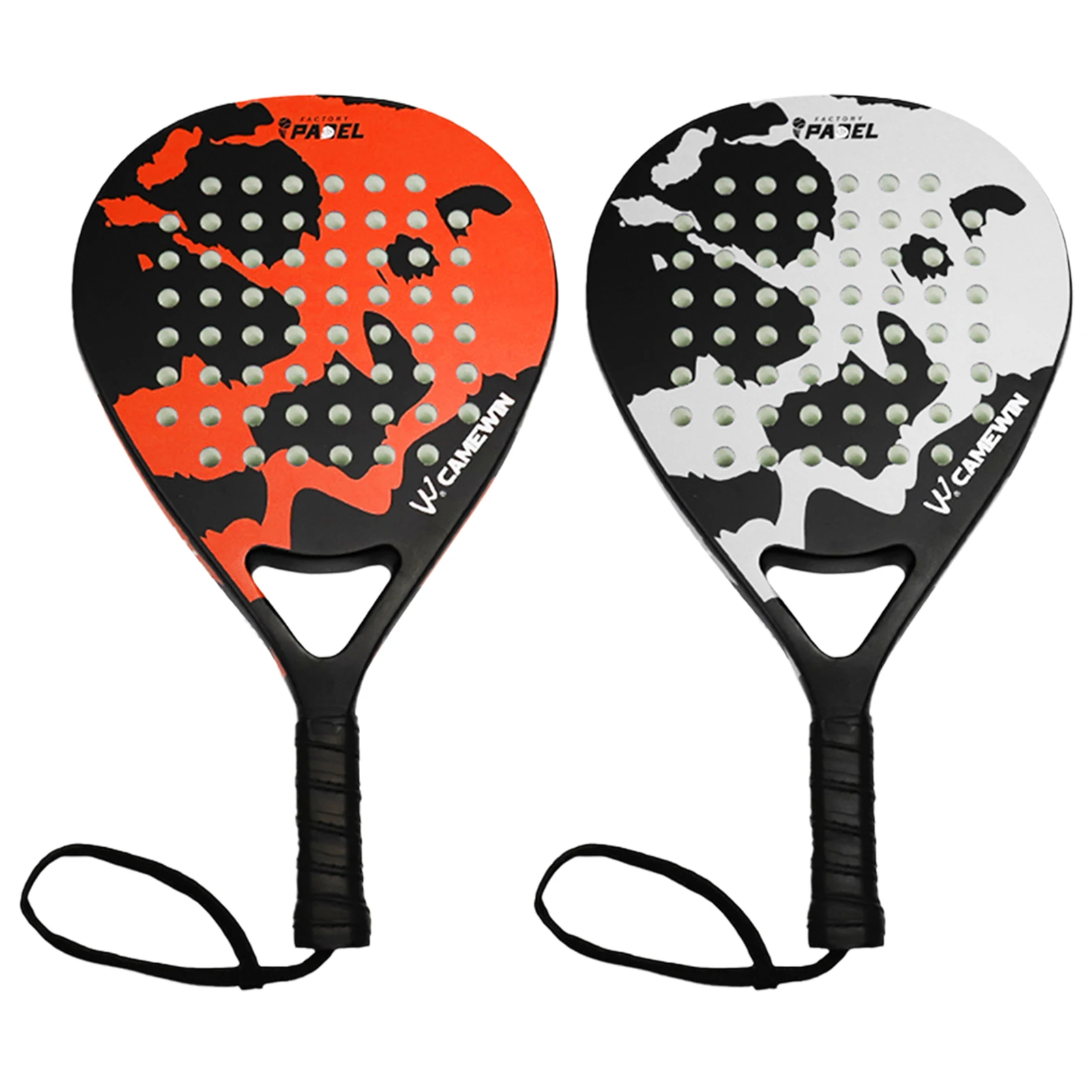 

Paddle Tennis Rackets with Carry Bag Carbon Fiber Grit Face with EVA Memory Foam Core BeachTennis Racket Sports Equipment