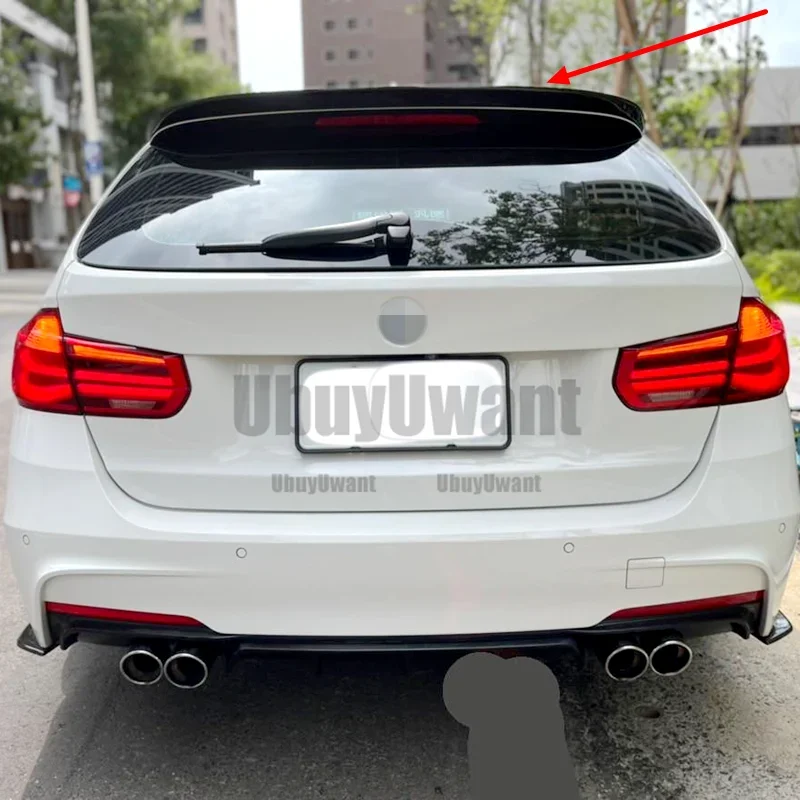 Фото Для BMW F31 3 серии Wagon 320i Touring, оптовая продажа, задняя крышка багажника из углеродного волокна, автомобильный спойлер, крылья с утиным хвостом, 2013-2018 №2