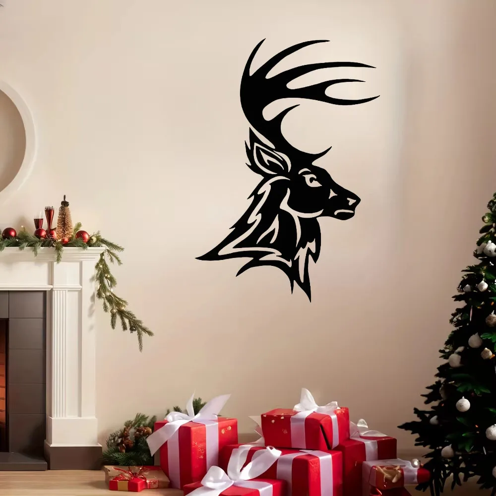 Металлический знак Бак-олень для декора кабины: внутренний орнамент. Стойка