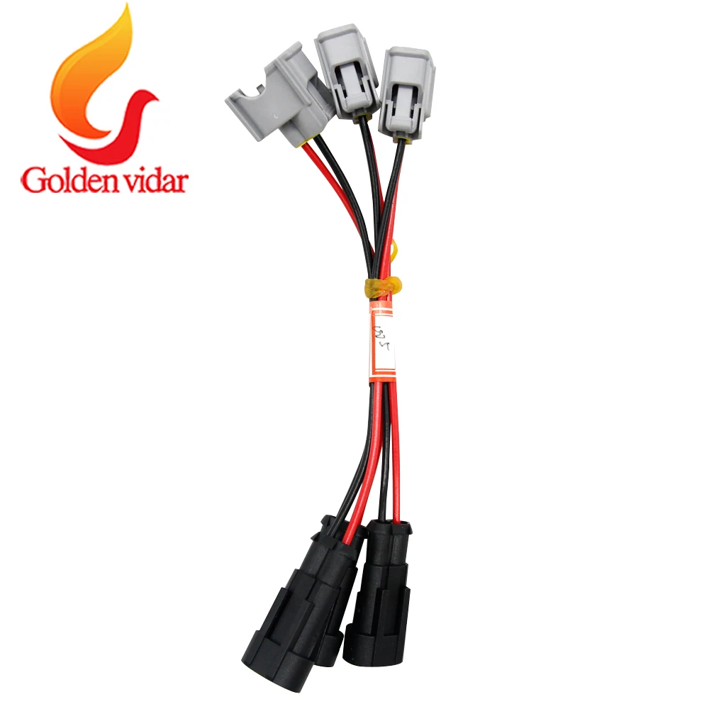 100 шт/лот автозапчасти дизельный двигатель впрыска штепсельная вилка DEN-005 для denso