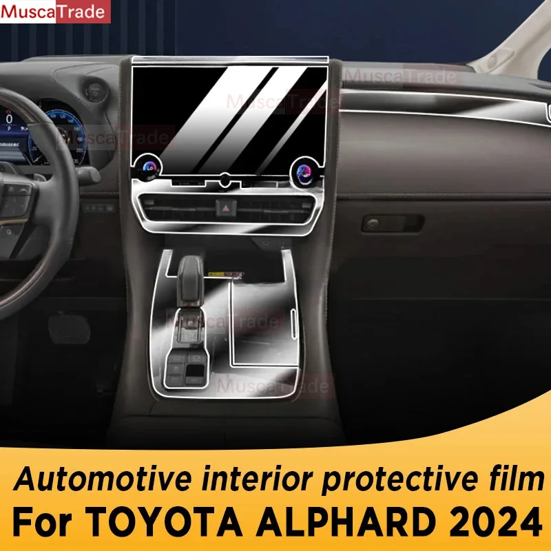 

Для TOYOTA ALPHARD 2024 панель коробки передач экран навигации Автомобильная внутренняя защитная пленка против царапин стикер аксессуары