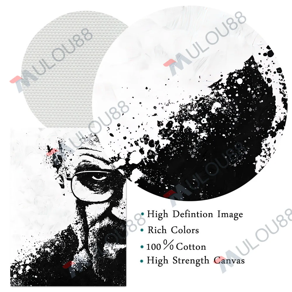 Абстрактный постер &quotУолтер Вайт и Джесси Пинкман&quot печать на холсте