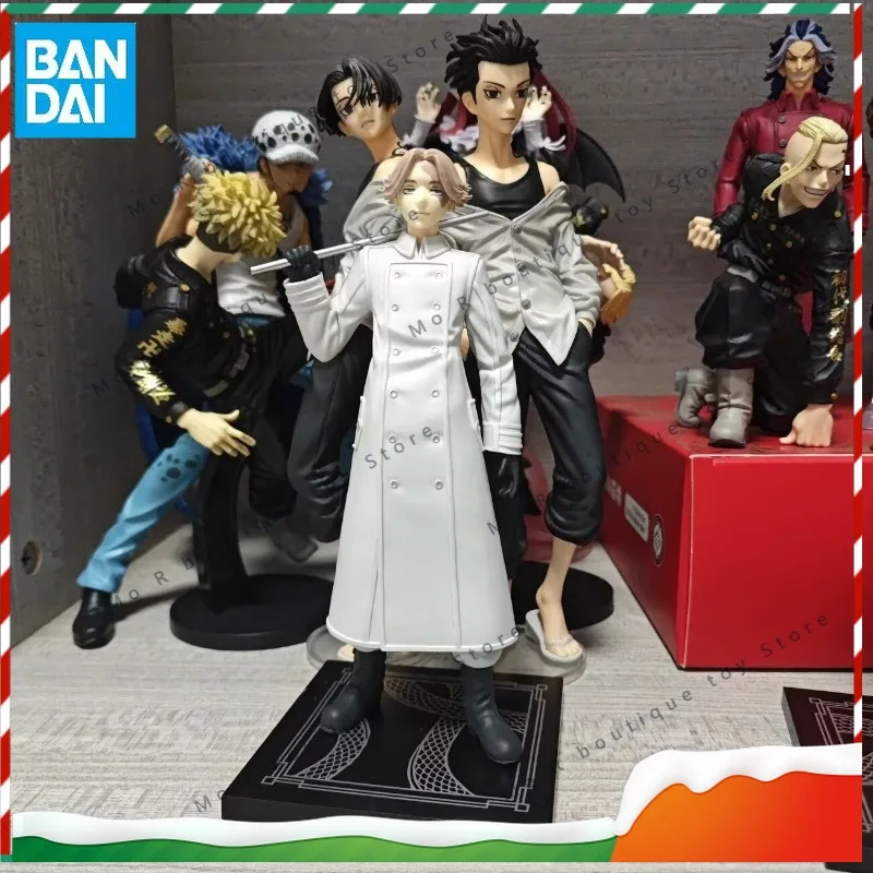Фото Фигурки аниме-персонажей Bandai Tokyo Revengers: Хаяши Рёхэй, Ханма Сюдзи, Манджиро Сано, Дракен, Дайджу Шиба, коллекционные модели, игрушки №1
