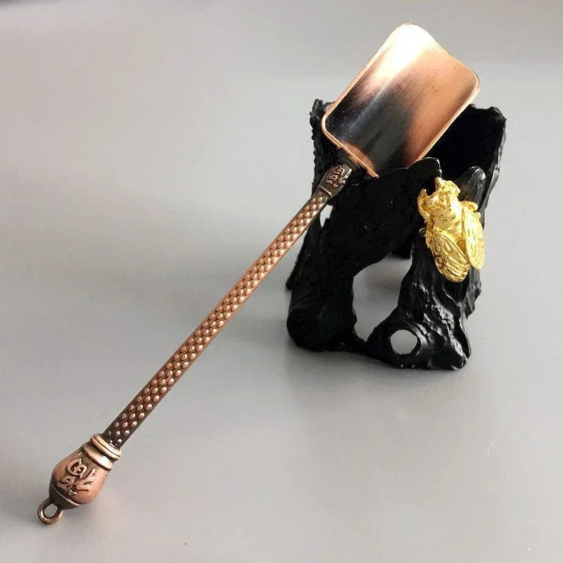 Медные чайные ложки в форме лопаты