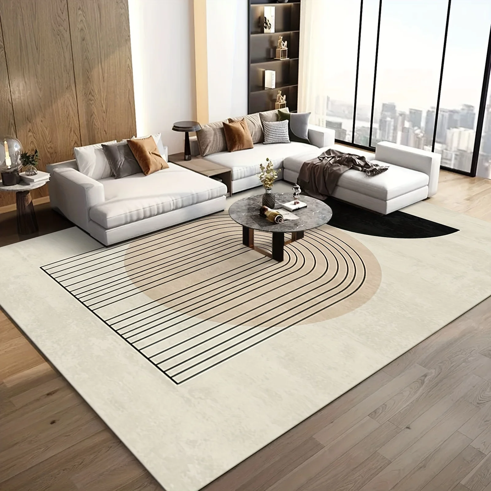 

Area Rug Mat Simple Nordic Indoor Floor Carpet Geometric-patterned Non Slip Bedroom Mat Living Floor Mat Indoor Floor Home Decor