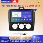 Автомагнитола 2DIN, 9 дюймов, Android 10, GPS, радио, мультимедийный видеоплеер, навигация для Ford Focus Exi MT 2 3 Mk2Mk3 2004-2011, USB, Wi-Fi, 4G, BT