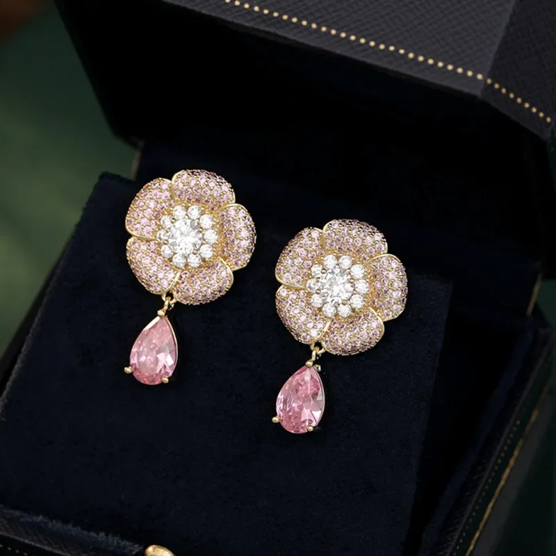 2023 корейские новые роскошные высококачественные легкие серьги-капли из серебра