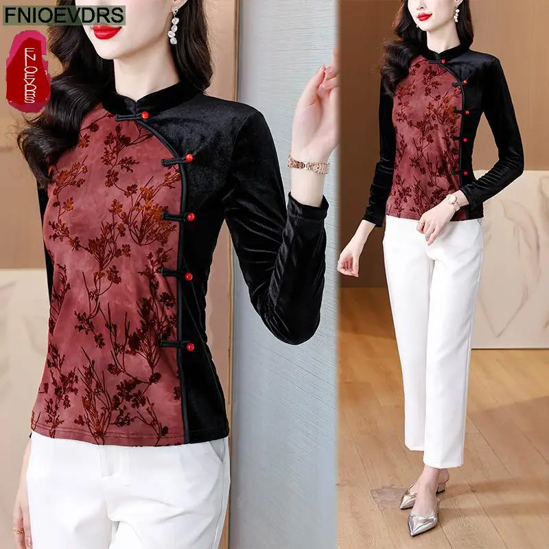 Ретро Винтаж Французский Дизайн Модные Топы Новый Женщины С Длинным Рукавом