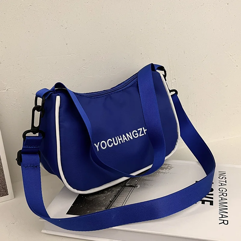 

Women PU Shoulder Bag Female Zipper Messenger Bag Causal Letters Print Ladies Crossbody Bag Simple Mini Handbag for Girl 2023