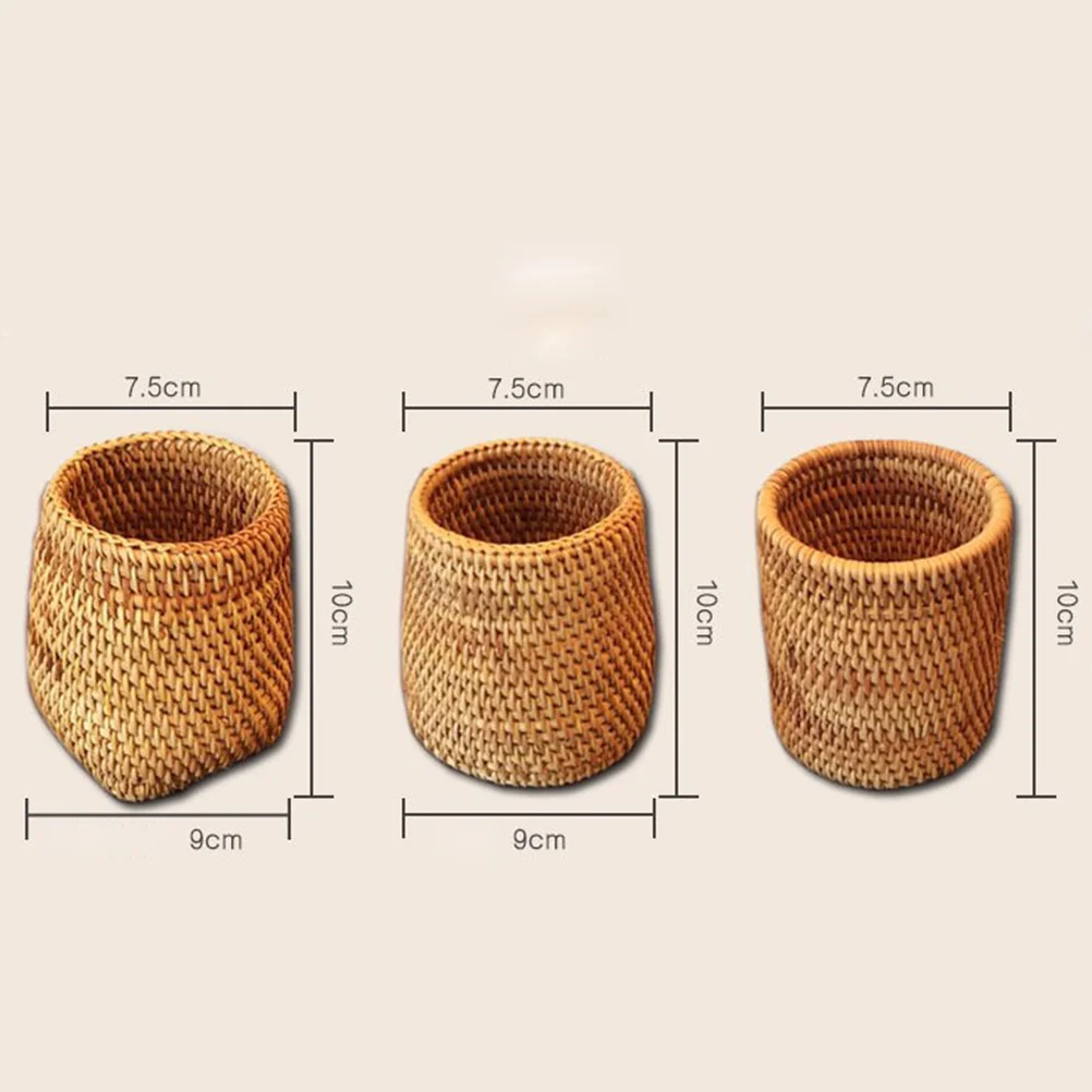 1 шт. плетеный чайный сервиз из ротанга контейнер корзина для чайной церемонии