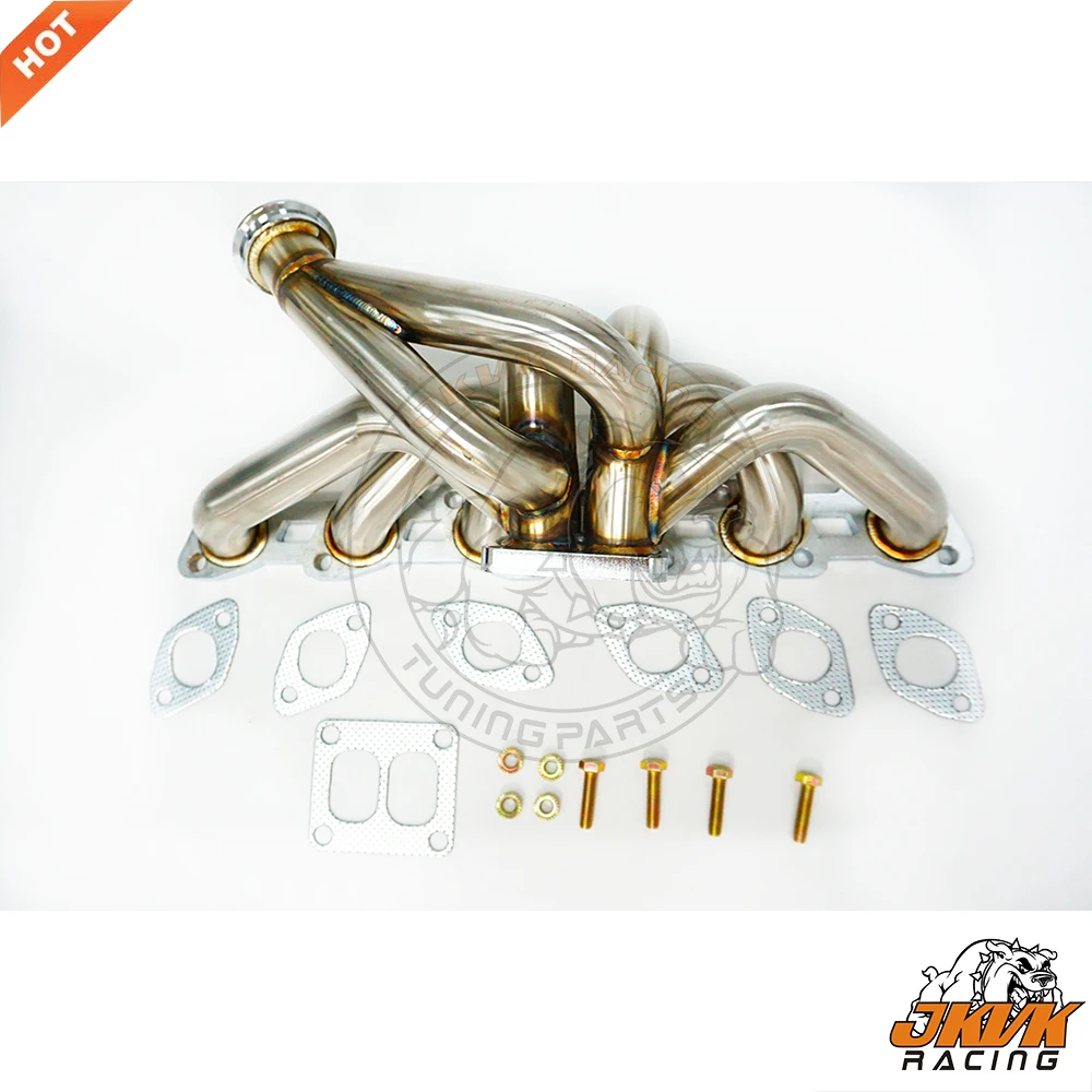 Фото Труба паропроводная JKVK RACING SS304 толщиной 3 мм для 240sx S13S14 R31 R32 RB25DET RB20DET, коллектор с верхним расположением выпускного коллектора T4 TWIN SCROLL, фланец 89-99 №4