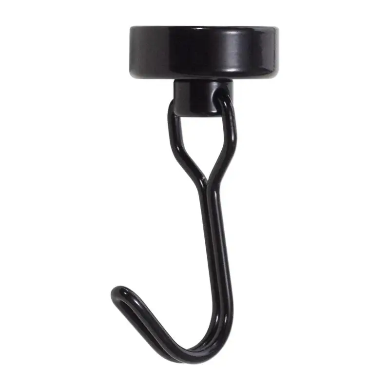 

2/4/5PCS Metal For Kitchen Office Bedroom Bathroom Wall Hooks Hanger Strong Magnetic Magnets Hooks 360 Rotating Coat Hook