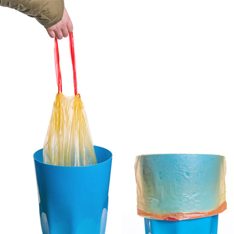 

Мусорный мешок с автоматическим закрытием, утолщенные одноразовые пластиковые пакеты с защитой от протечек, бытовая кухонная сумка для хра...