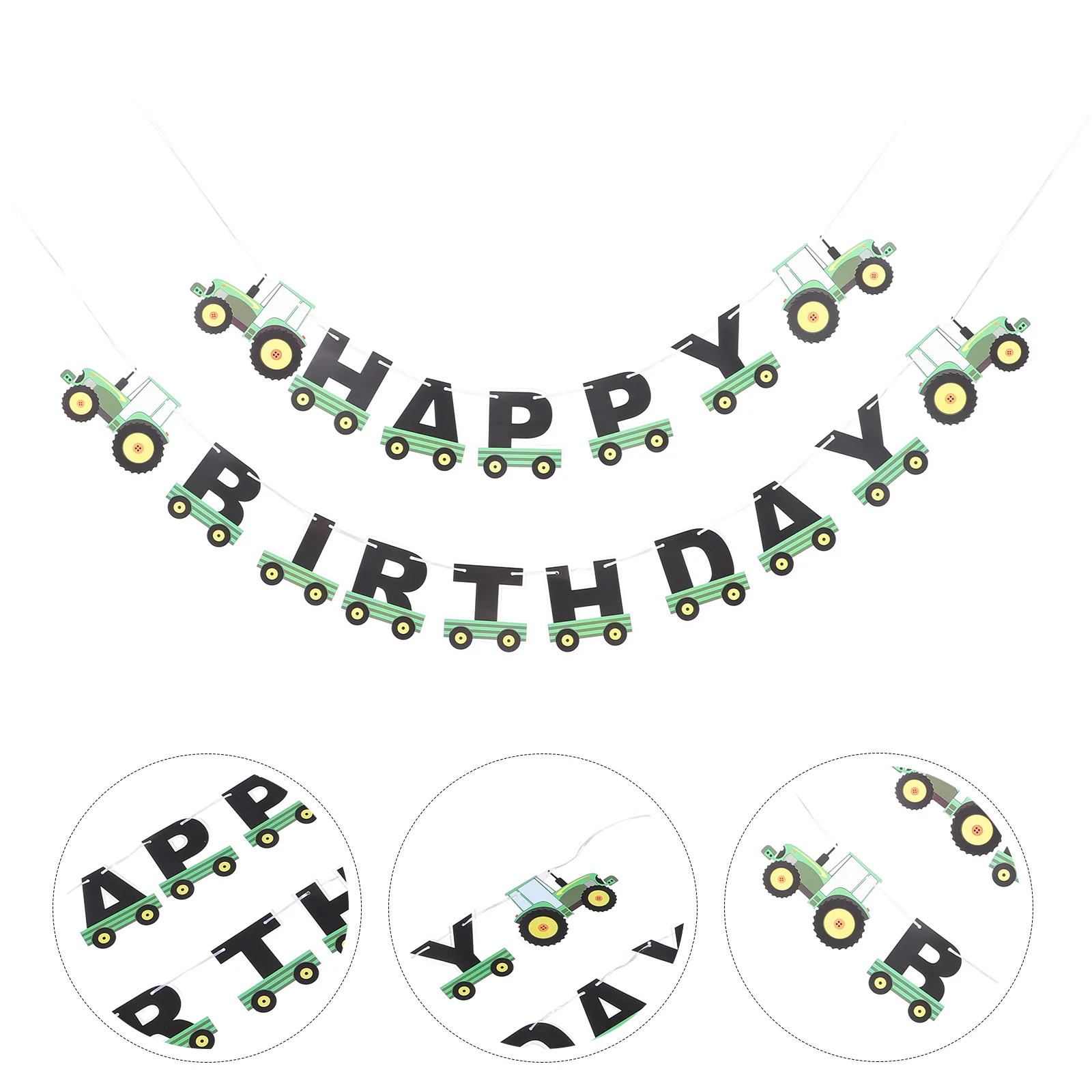 Трактор яркие флаги веселая гирлянда баннеры флажки торты