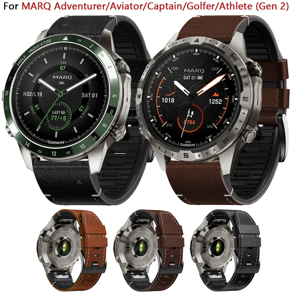 Фото Ремешок для наручных часов Quickfit, браслет для Garmin MARQ Adventurer Athlete Aviator Captain Golfer Epix Gen 2 22 мм Fenix 7 6 Pro №1