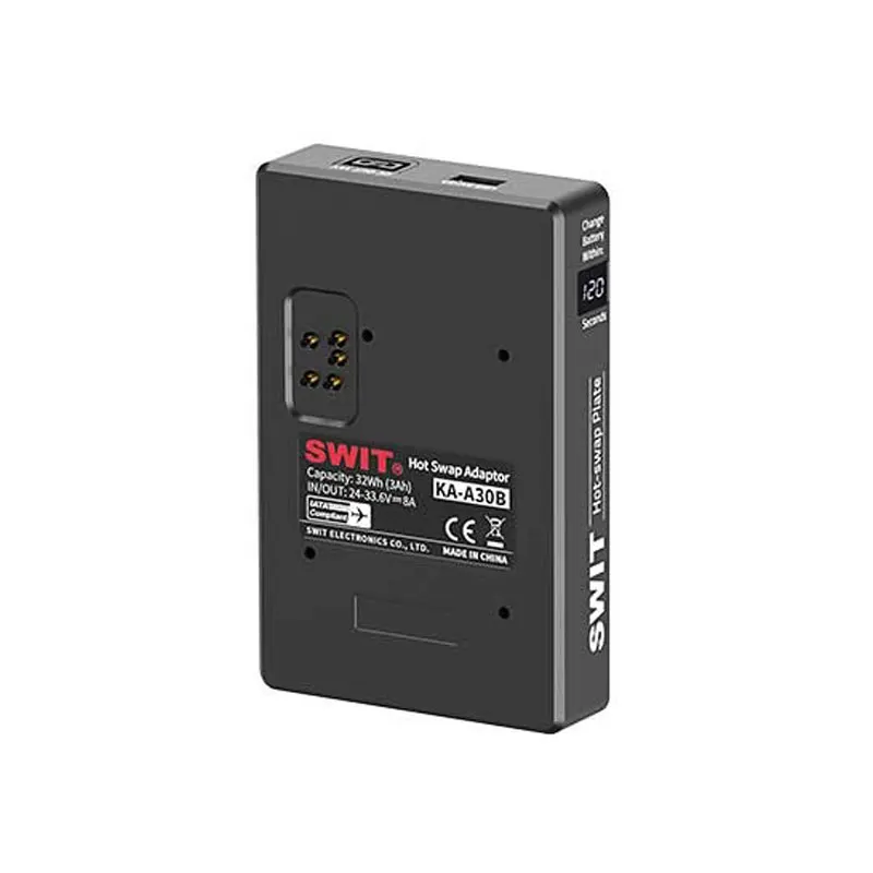 

SWIT KA-A30B B-mount Hotswap Plate for ARRI Alexa SXT/LF/65 28V, 32Wh 3AhBattery Cells Inside 200W Constant High Load