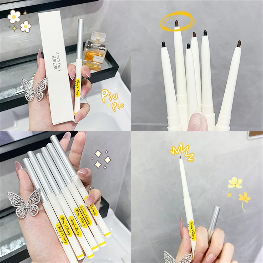 

Soft Eyeliner Gel Pencil 2 Colors Ultra-fine Lasting Smooth Waterproof Eye Liner Pen Adhesive Extremely Fine Makeup Cosmetics