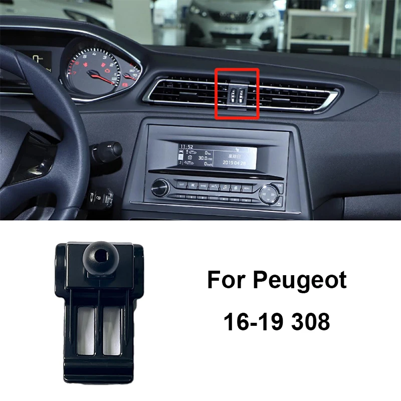

Для Peugeot 408 3008 308 4008 5008 508 2010-2016 2017 2018 2019 2020 2021 2022 2023 Автомобильный специальный держатель для телефона, кронштейн, основание