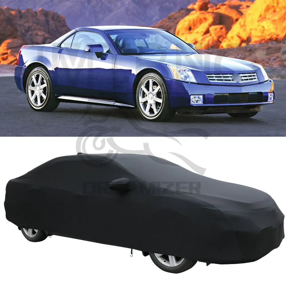 

Car Full Cover Indoor Stretch Satin Dustproof Custom For Cadillac XLR 2004-2009 Car Sports Case Cover protector Accessories