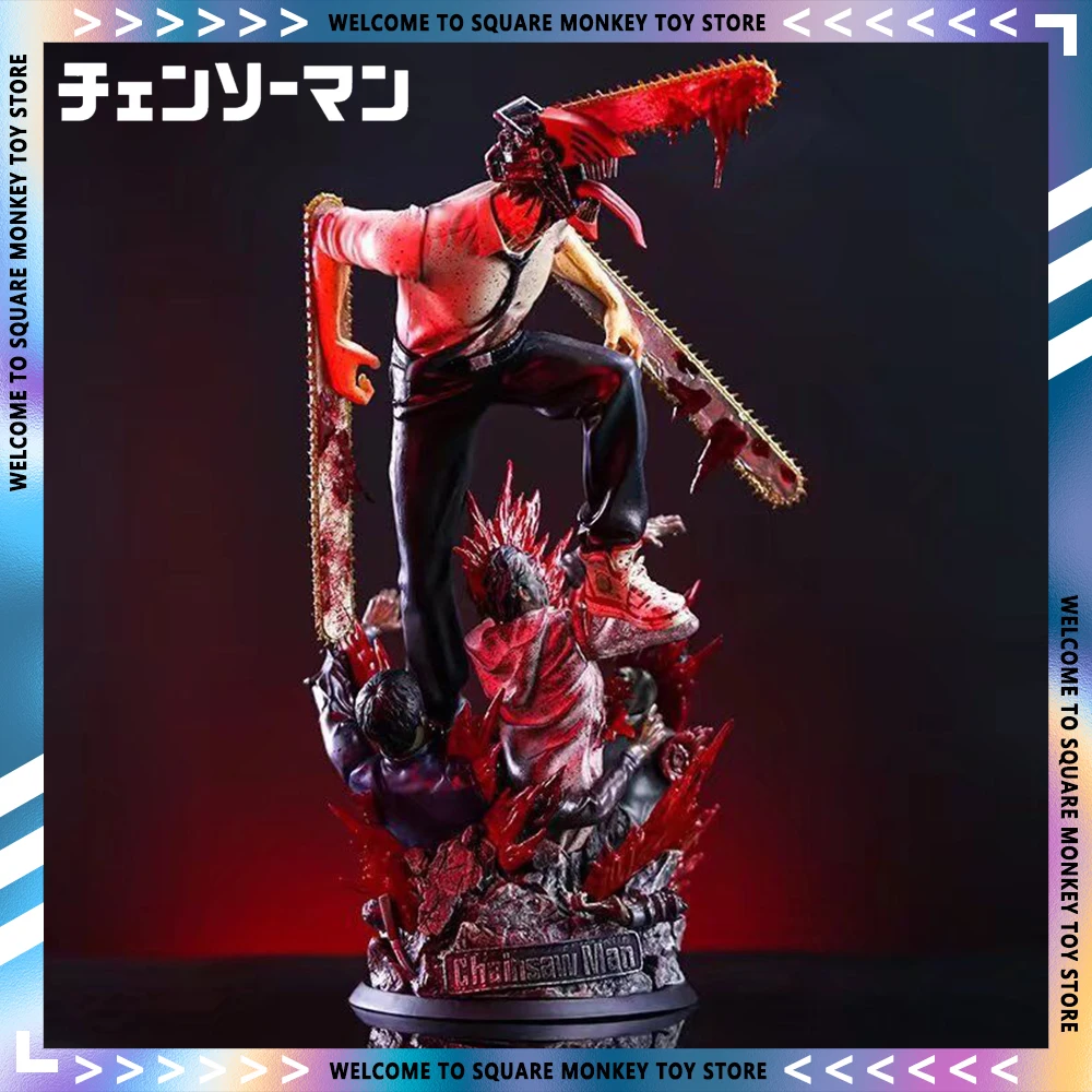 

Фигурки аниме «бензопила», 38 см, Denji Power, ПВХ, фигурка Denji 1/7, модель цепной пилы, кукла, настольные украшения, игрушки, рождественские подарки