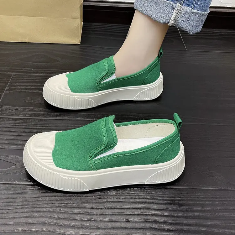 

Эспадрильи женские с закрытым носком, платформа, круглый носок, без застежки, Мягкие Универсальные, Повседневная летняя обувь, осень