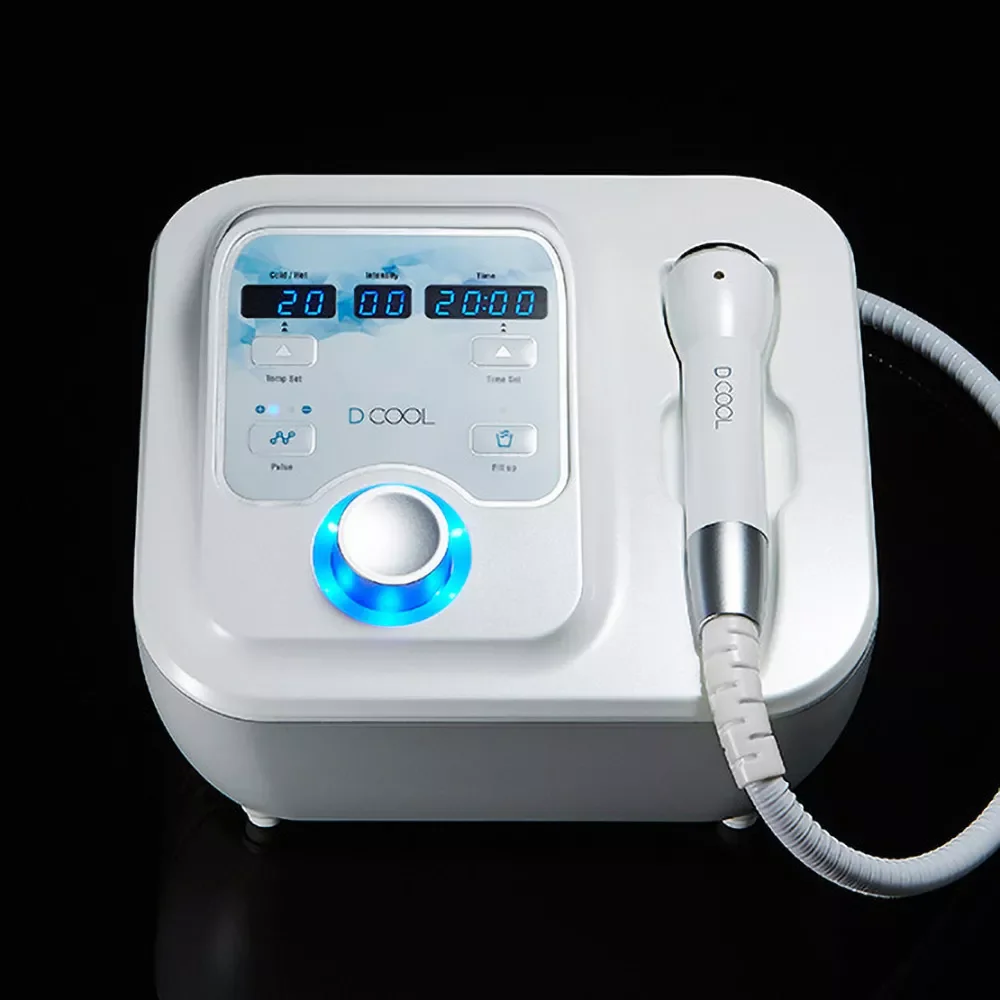 

NEW2023 Dcool Portable Cool + Hot + EMS For Skin Tightening Anti Puffiness Facial Electroporation Machine Beauty device