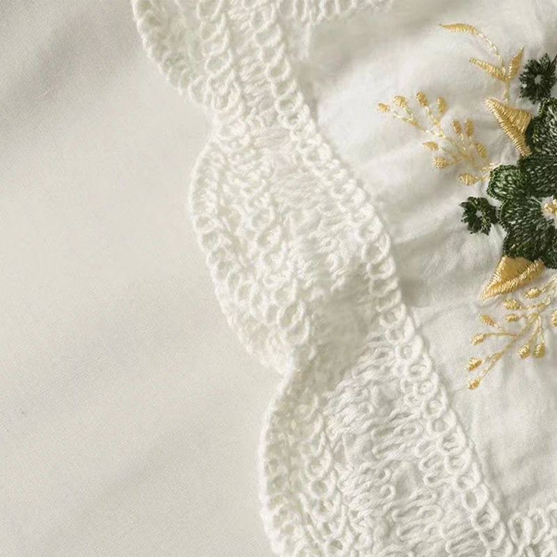 

Винтажные вязаные крючком майки в стиле бохо, пляжная одежда, женская летняя майка без рукавов с цветочной вышивкой, топы с круглым вырезом ...