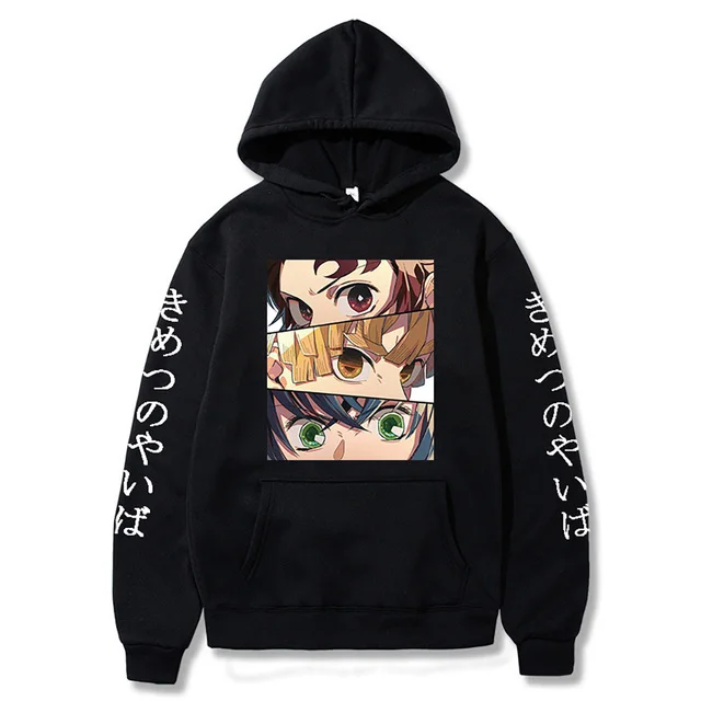 Demon Slayer  Hoodies Women Streetwear Kawaii Clothing Women Anime Sweatshirts