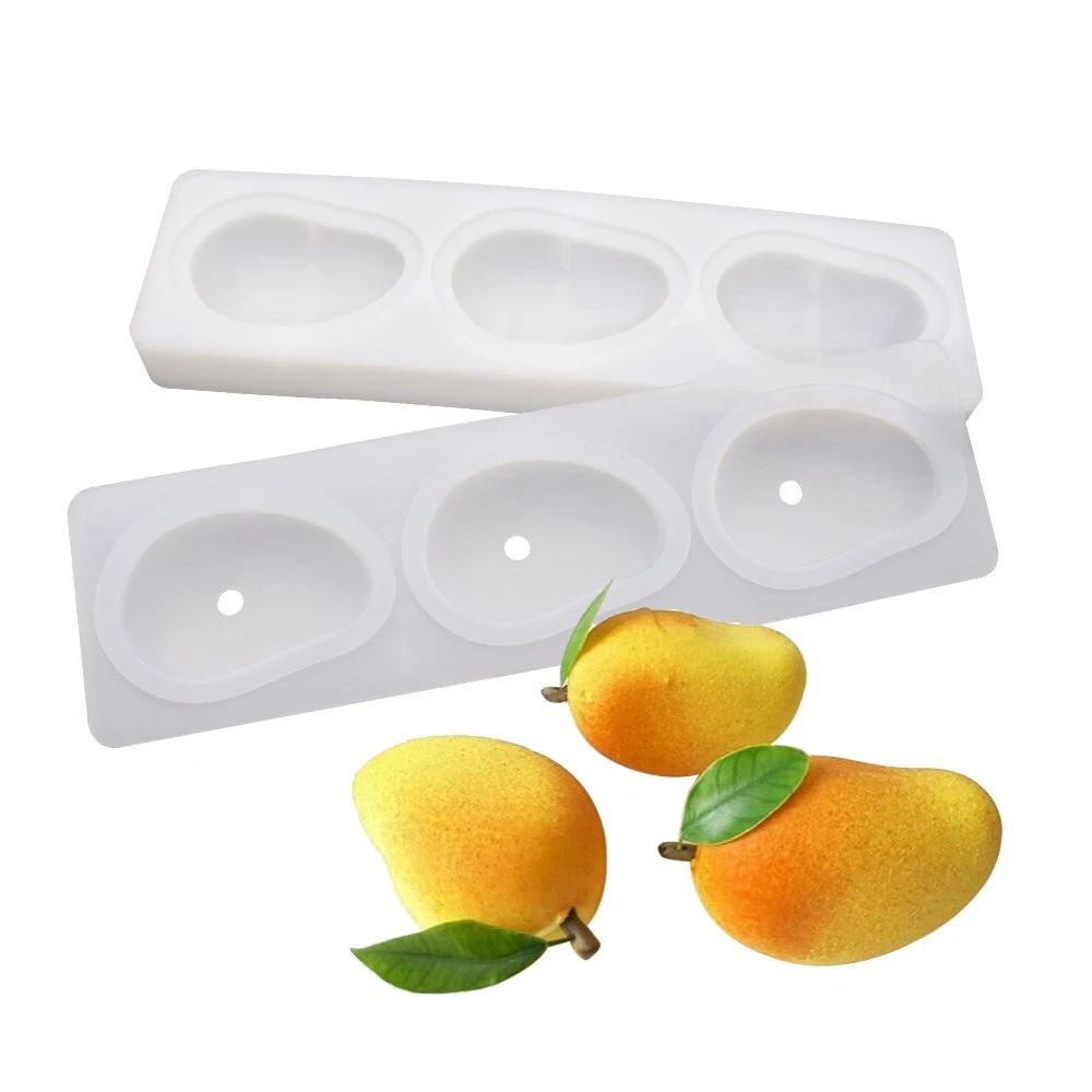 

Moldes de Silicona 2PCS 3D Mango Cake Silicone Mold Epoxy Resin Molds for DIY Epoxy Resin Crafting Mould Jewelry Making Crasfs