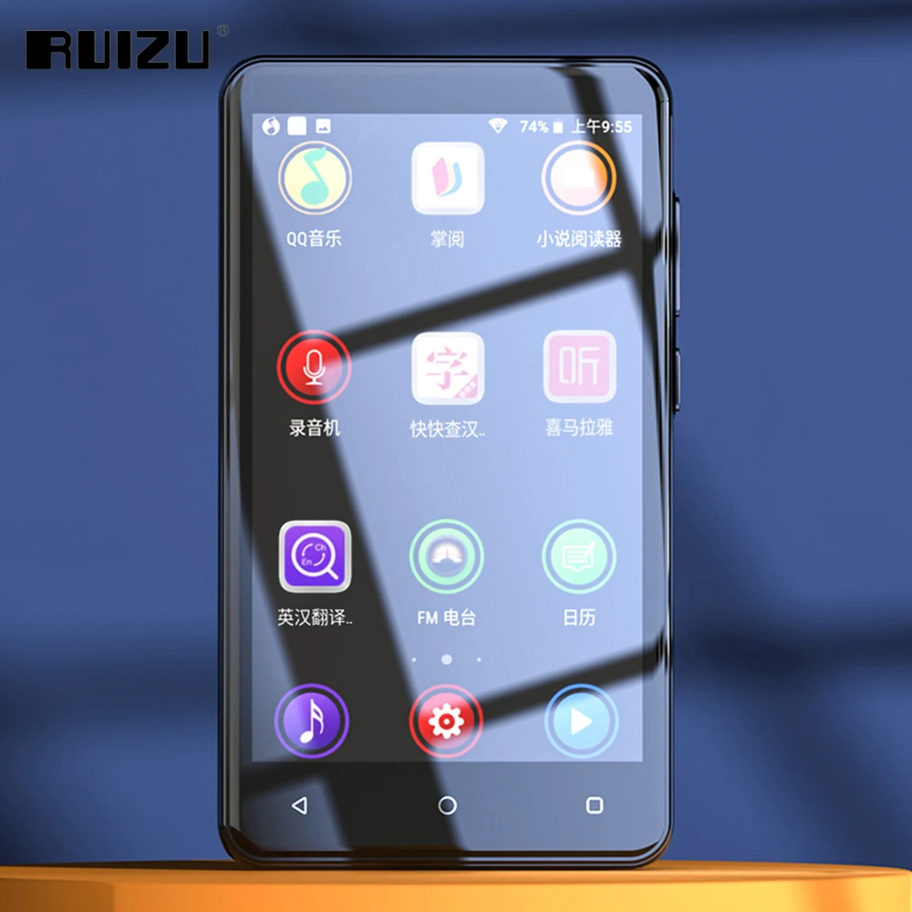

RUIZU H11 WiFi MP3 Player With Bluetooth 5.0 16G HiFi Music Player Built-in Speaker Walkman E-book /Recording /FM Radio/Video
