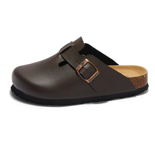 

Сланцы женские из экокожи, Мягкие Шлепанцы с круглым носком, в стиле ретро, мягкая обувь, 2023