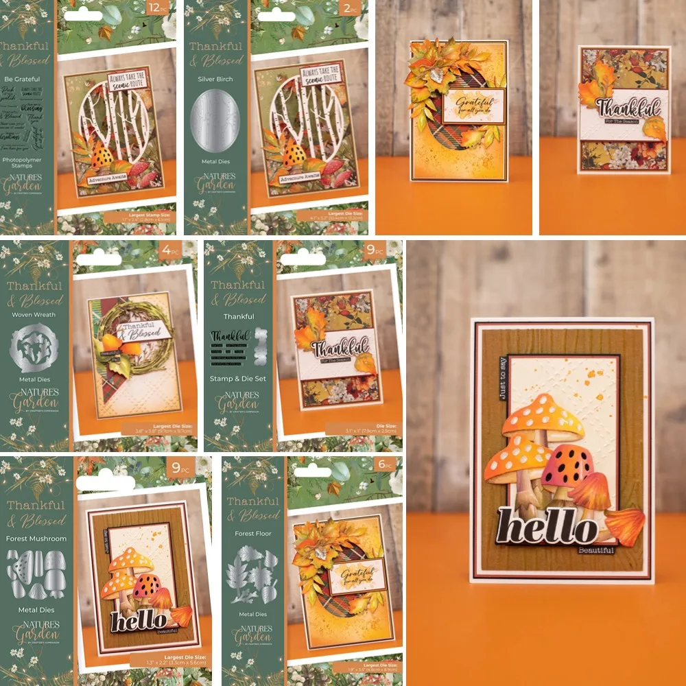 Осень осень пейзаж металлический трафарет и штампы для скрапбукинга фон DIY