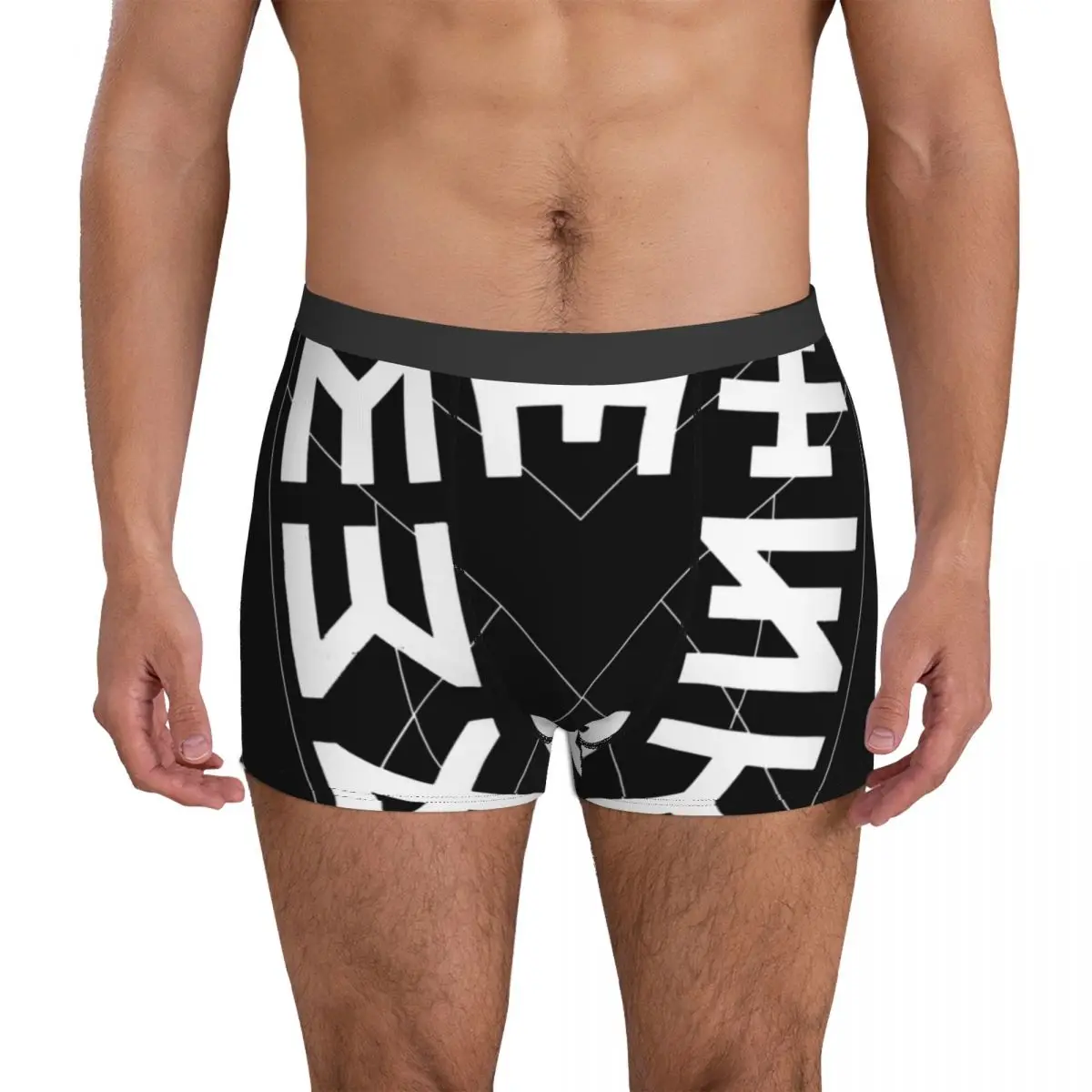 

Monsta X Underwear MONSTA X PROTOCOL TERMINAL 3D Pouch High Quality Boxer Shorts Print Boxer Brief Soft Male Panties Plus Size