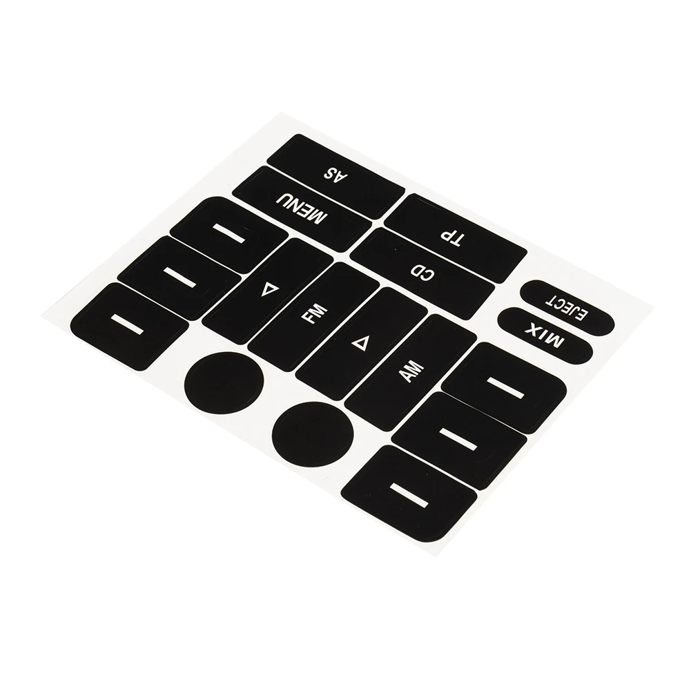 

1 Set Car Radio Button Repair Stickers For Golf MK5 For Passat Air Condition Knobs Worn Button Decals Interior Accessories