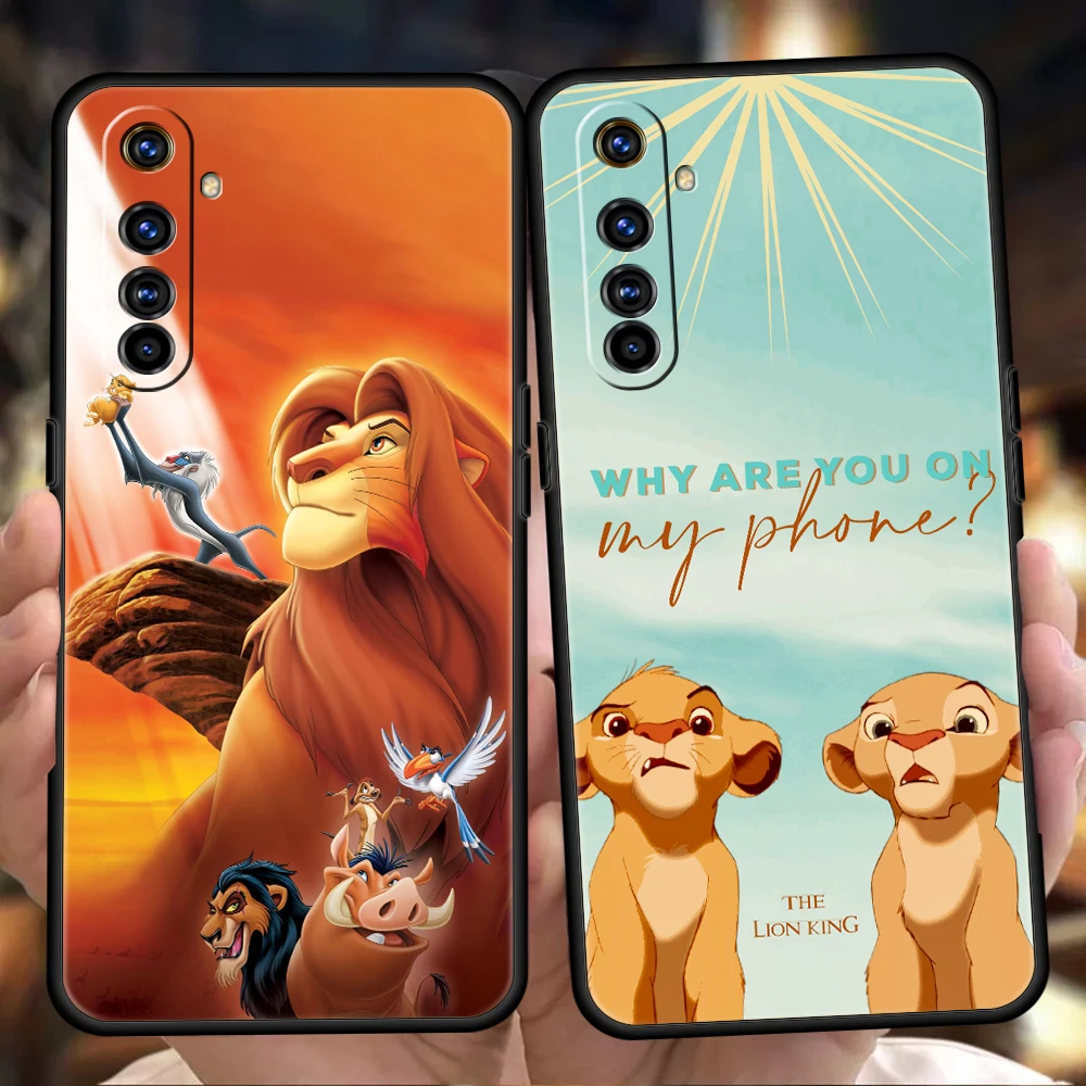 

The Lion King Phone Case for Realme 8 9 Pro Plus 8i 9i 6 7 GT2 C21 C25 C3 C11 Pro 5G Luxury Shockproof Silicone Shell Fundas Bag