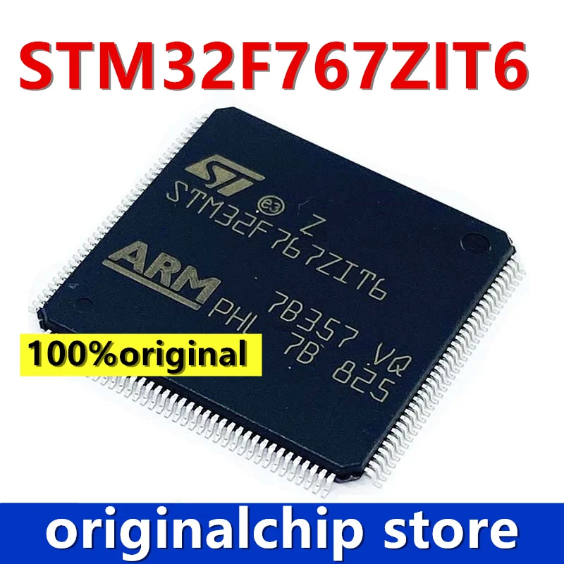 Флюоресцентный микроконтроллер LQFP144 stm32f767сai6 STM32F 2 Мб 216 МГц 144-LQFP - купить по