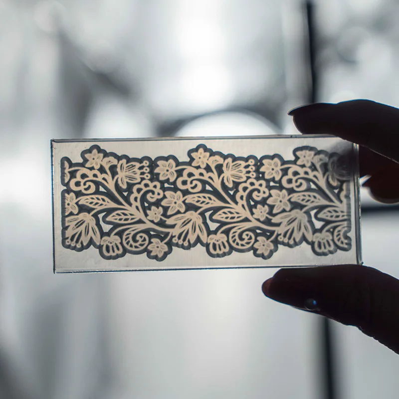 

Vintage Lace Floral Scrapbook Paper Transparent Clear Handmade Decoration Gifts Rubber Stamp for Card DIY craft standard seal