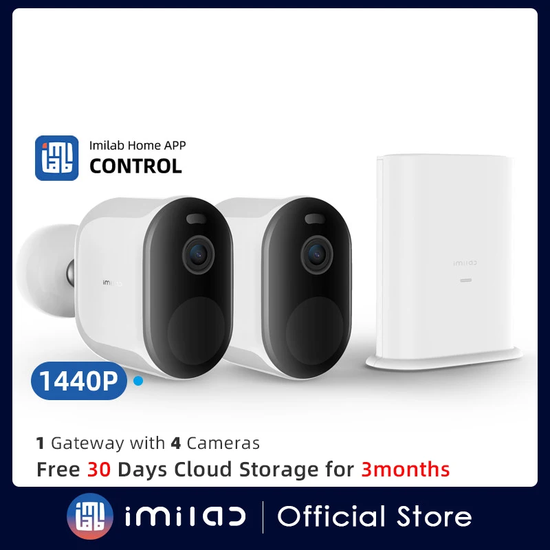 

IMILAB EC4 Outdoor Camera Video Surveillance 4MP IP Wireless WiFi Smart Home Security System Kits Spotlight Battery CCTV Webcam