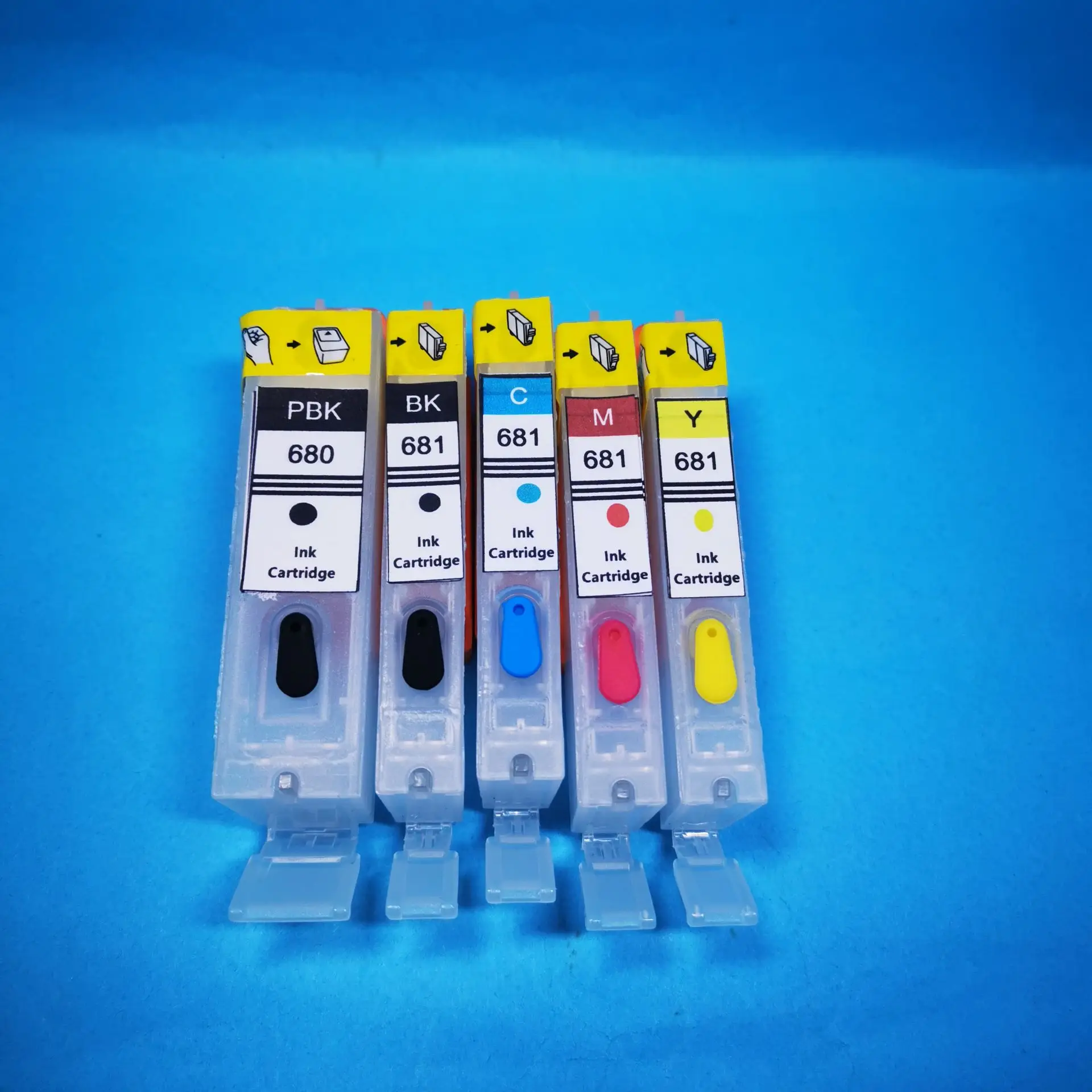 

PGI-680 CLI-681 Refillable Ink Cartridge for Canon PIXMA TS8160 TS8260 TS8360 TS9160 TS706 TR7560 TR8560 TS6160 TS6260 TS9560