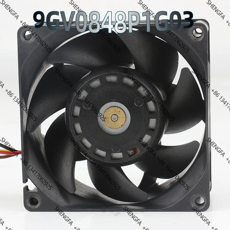 Фото Охлаждающий вентилятор Sanyo 12V 24V AC EC 8038 80X80X38MM с регулировкой скорости, высокий объем воздуха, для сервера 9GV0848P1G03 DC 48V 0.84A №1
