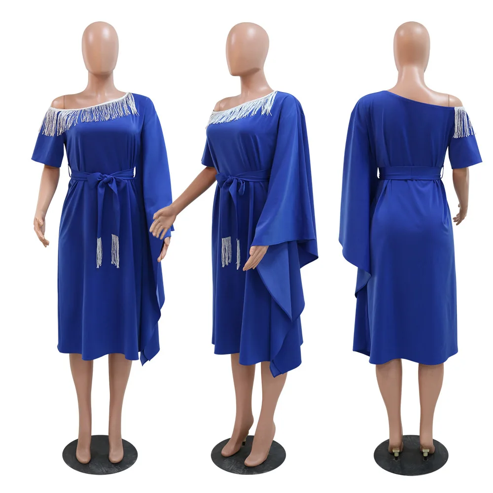 African Dress For Women Muslim Fashion Abaya Dashiki Batwing Sleeve Boubou Clothing Fashion New Bazin Riche Robes Maxi Dresses