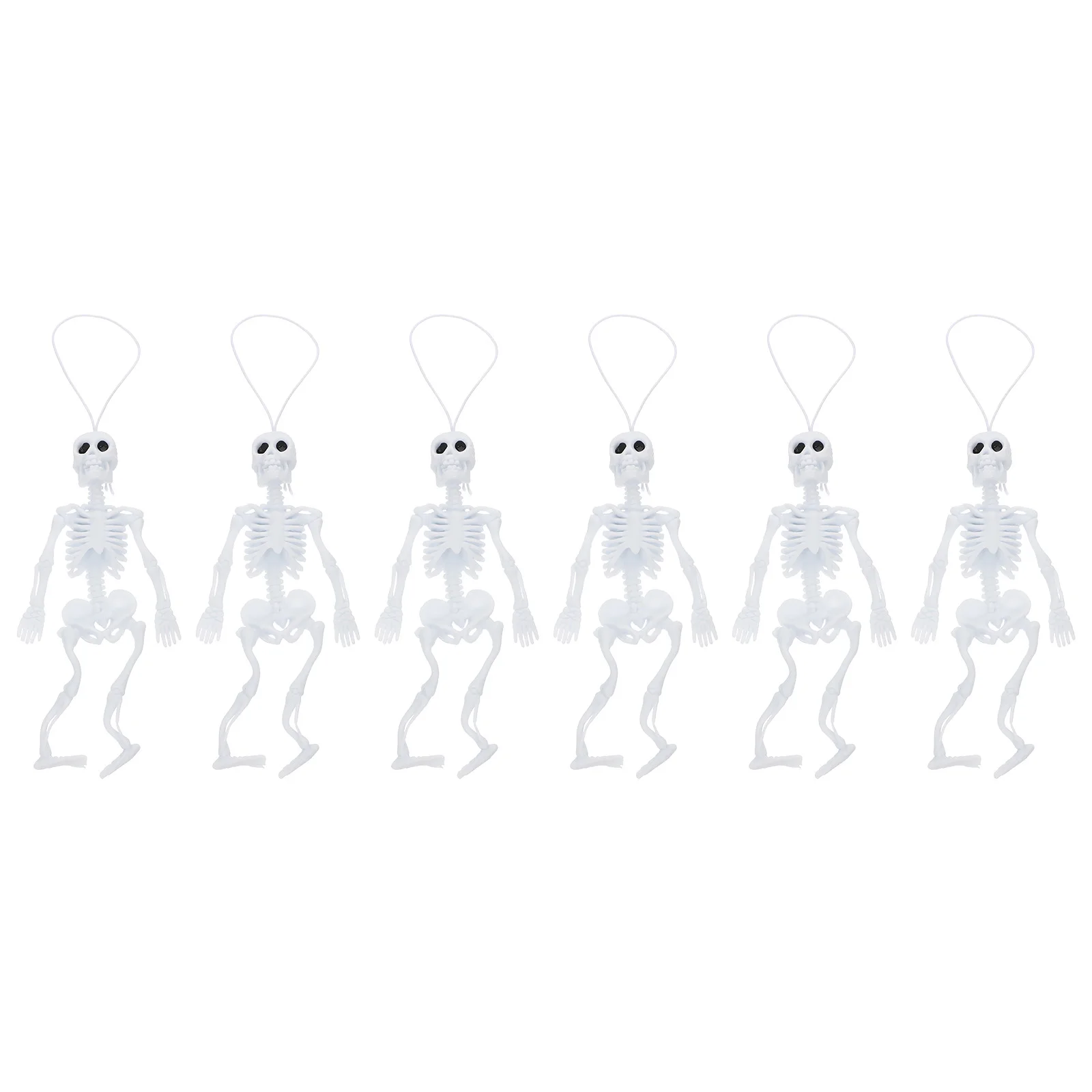 

6 Pcs Human Halloween Model Simulation Club Tricky Tool Mini Prop Plastic Haunted House Decor