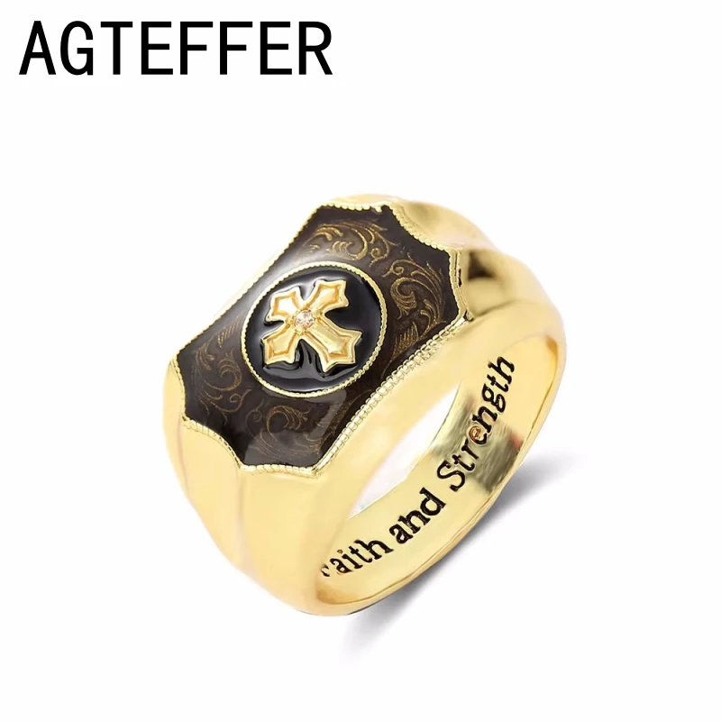 Мужское кольцо из желтого золота 18 карат