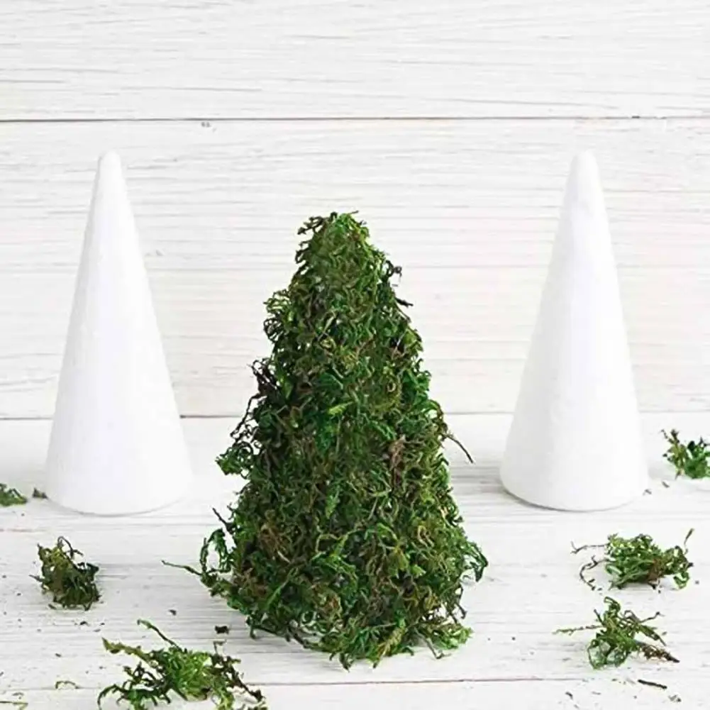 

10Pcs 15cm DIY Christmas Tree Foam Stuffed Support Cone Model Craft Decoration