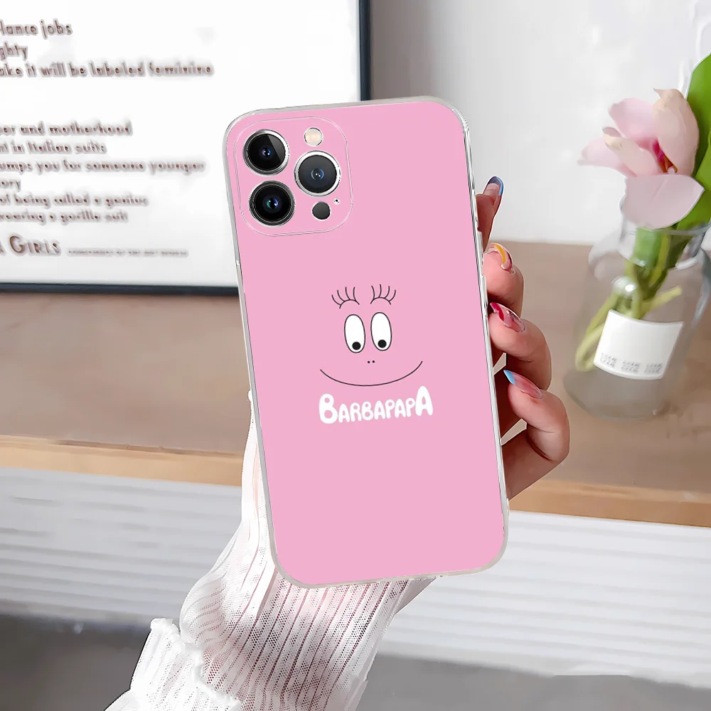 Мягкий силиконовый коврик для мыши с рисунком B-Barbapapa iphone 15 14 13 12 11 Pro Mini XS MAX 8 7 6 Plus X