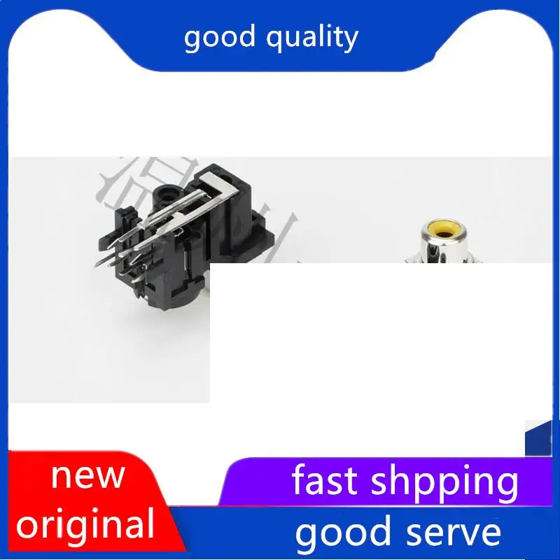 

10pcs original new RCA audio combination S-terminal 4-core AV same core socket 8-pin with fixed hole 2 fixed pin AV-MDC-409